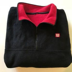 Wilson Oversized Quarter-Zip Pullover Sweatshirt